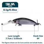 Load image into Gallery viewer, Hard Minnow Fishing Lures Deep Diving Crankbait Jerkbait Sinking Lures Treble Hooks Walleye Fishing Lures Life-Like Swimbait
