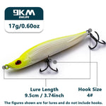 Load image into Gallery viewer, Slow Sinking Pencil Lures 11~17g Sea Fishing Lure Hard Bait for Bass Wobbler Pencil Lure Hard Bait 8~9.5cm Salmon Redfish Trout
