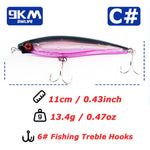 Lade das Bild in den Galerie-Viewer, Fishing Lures Hard Minnow Baits 11cm/13.4g Topwater Hard Baits Jerkbait Swimbait Fishing Bass Walleye Lures Saltwater Freshwater
