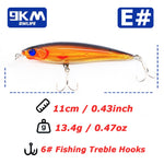 Lade das Bild in den Galerie-Viewer, Fishing Lures Hard Minnow Baits 11cm/13.4g Topwater Hard Baits Jerkbait Swimbait Fishing Bass Walleye Lures Saltwater Freshwater
