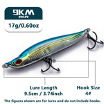 Load image into Gallery viewer, Slow Sinking Pencil Lures 11~17g Sea Fishing Lure Hard Bait for Bass Wobbler Pencil Lure Hard Bait 8~9.5cm Salmon Redfish Trout
