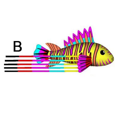 9KM 8m~12m Colorful Lionfish Kite Line Laundry Pendant Soft Inflatable Show Kite for Kite Festival 30D Ripstop Nylon Fabric