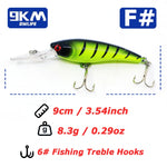 Lade das Bild in den Galerie-Viewer, Minnow Lures Popper Crankbaits 8g Fishing Hard Baits Swimbaits Boat Topwater Lures for Trout Bass Perch Catfish with Treble Hook
