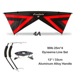 Lade das Bild in den Galerie-Viewer, Freilein 2.4m Beginner 4 Line Stunt Kite for Adults Professional Acrobatic Kite PC20 13&quot; Handle + 4x25mx90lb Dyneema Lines + Bag
