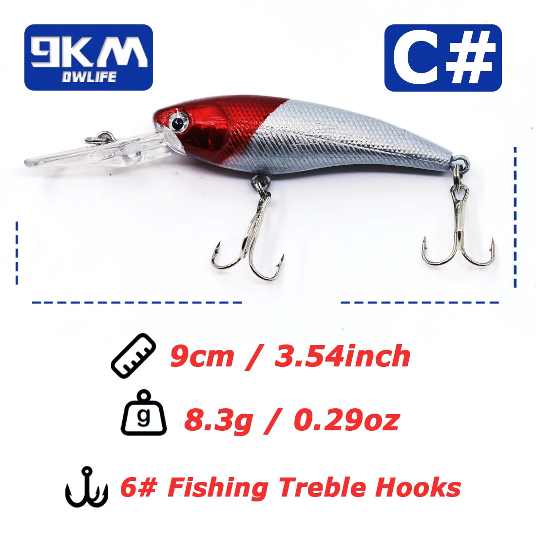 Minnow Lures Popper Crankbaits 8g Fishing Hard Baits Swimbaits Boat Topwater Lures for Trout Bass Perch Catfish with Treble Hook