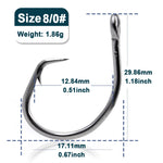 Load image into Gallery viewer, Saltwater Fishing Circle Hooks 25~100Pcs Giant Fishing Hook In-line Catfish Hooks Stainless Steel Shark &amp; Swordfish &amp;Tuna Hook
