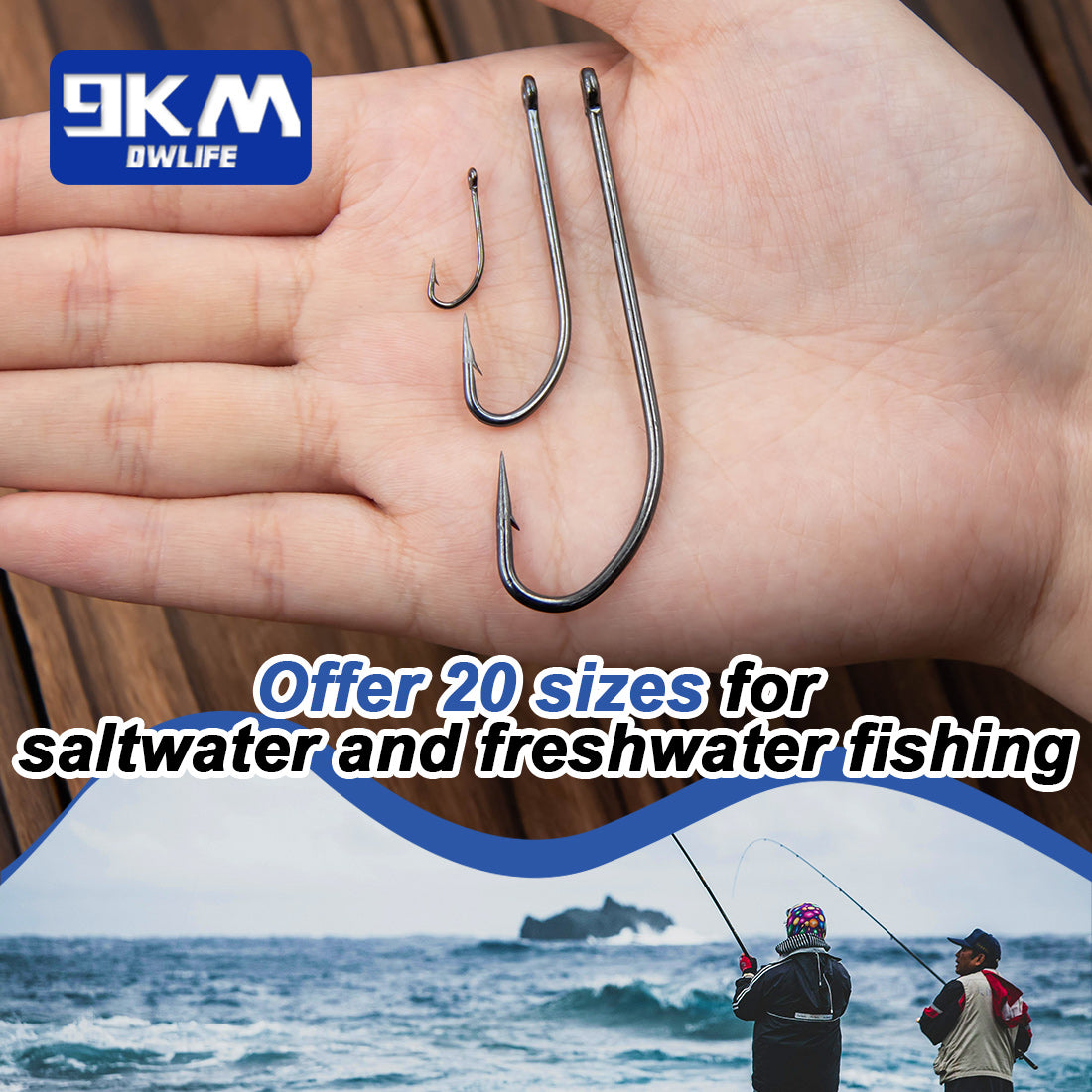 9KM Seawater Fishing Hook 50~200Pcs Barbed Beak Long Shank Fishing Hooks Carp Jig Worm Hook Bait Fishing O'shaughnessy Hooks