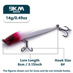 Lade das Bild in den Galerie-Viewer, Sinking Fishing Lures 73~80mm Popper Lures Wobbler Pencil Artificial Hard Bait Bass Fishing Lure Salmon Redfish Trout 73~80mm
