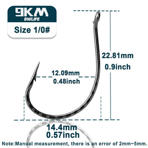 Drop Shot Hook Bass Fishing Hooks 50~200Pcs Drop Shot Rig Worm Hook High Carbon Steel Freshwater Fishing for Carp Perch Catfish