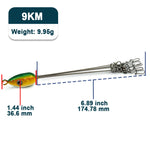 Lade das Bild in den Galerie-Viewer, Alabama Rig Umbrella Rigs for Bass Fishing Multi-Lure 5 Wire Rig Snap Trout Salmon Tackle Swivels Snap Fishing Freshwater 36.6cm
