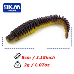 Load image into Gallery viewer, Soft Plastic Fishing Lure Trout Bass Worm Baits Jigging Wobbler Fishing Lure Swimbaits for Ned Rig Hook Saltwater Fishing Tackle
