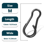 Lade das Bild in den Galerie-Viewer, 9KM Quick Change Clips Carp Fishing Snap 30~60Pcs Duo Lock Snap Fishing Swivel Rigging Link Stainless Steel Fishing Accessories
