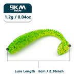 Lade das Bild in den Galerie-Viewer, 15Pcs T-Tail Grub Worm Baits Artificial Silicone Soft Lures Swimbaits Fishing Bass Paddle Tail Freshwater for Walleye Pike Trout
