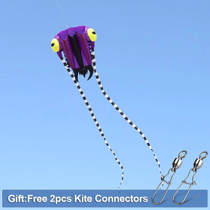 9KM Kite 2㎡ Trilobite Kite 7.45m Soft Inflatable Line Laundry Show Kite 30D Ripstop Nylon Fabric With Swivels & Bag