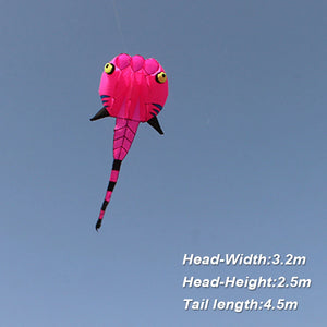 9KM 2㎡~8㎡ Pilot Lifter Tadpole Kite Single Line Soft Inflatable Line Laundry Show Kite Best 30D Ripstop Nylon Fabric