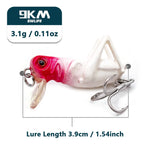 Lade das Bild in den Galerie-Viewer, 9KM Fishing Lures 3.1g Cricket Shape Lures Crankbait Bass Fishing Hard Baits Saltwater Topwater Cicada Lure with Treble Hook
