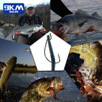 Load image into Gallery viewer, 9KM Wide Gap Worm Fishing Hooks Jig Barbed Carp Fishing Softjerk Hooks Tackle Soft Worm Lure Hooks Accessories Sea Freshwater
