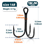 Load image into Gallery viewer, 9KM Fishing Treble Hooks High Carbon Steel Brabed Sharp Triple Hook Fishing Hooks on Hard Lures Saltwater Fishing Accessories
