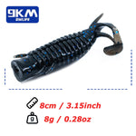 Lade das Bild in den Galerie-Viewer, Popper Worm Soft Bait Topwater Popper Bass Fishing Lures Swimbaits Dragonfly Larva Lures Freshwater Trout Panfish Catfish Perch
