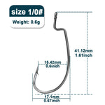 Load image into Gallery viewer, 9KM Worm Hooks 25Pcs Ewg Hook for Bass Fishing Hooks, Texas Rig Saltwater Fishing Offset Hook Freshwater
