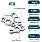 Lade das Bild in den Galerie-Viewer, Fishing Solid Ring 25~100Pcs Saltwater Fishing Lures Connectors Jigging Rings Sea Snap Fishing Swivel Assist Hook Accessories
