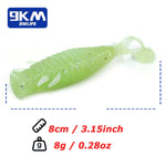 Lade das Bild in den Galerie-Viewer, Popper Worm Soft Bait Topwater Popper Bass Fishing Lures Swimbaits Dragonfly Larva Lures Freshwater Trout Panfish Catfish Perch
