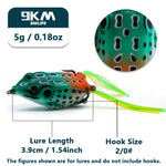 Lade das Bild in den Galerie-Viewer, Topwater Frog Lures 6~14g Fishing Lures Bass PVC Fork Tail Frog Artificial Soft Bait Freshwater Weedless Soft Baits Snakehead
