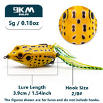 Lade das Bild in den Galerie-Viewer, Topwater Frog Lures 6~14g Fishing Lures Bass PVC Fork Tail Frog Artificial Soft Bait Freshwater Weedless Soft Baits Snakehead
