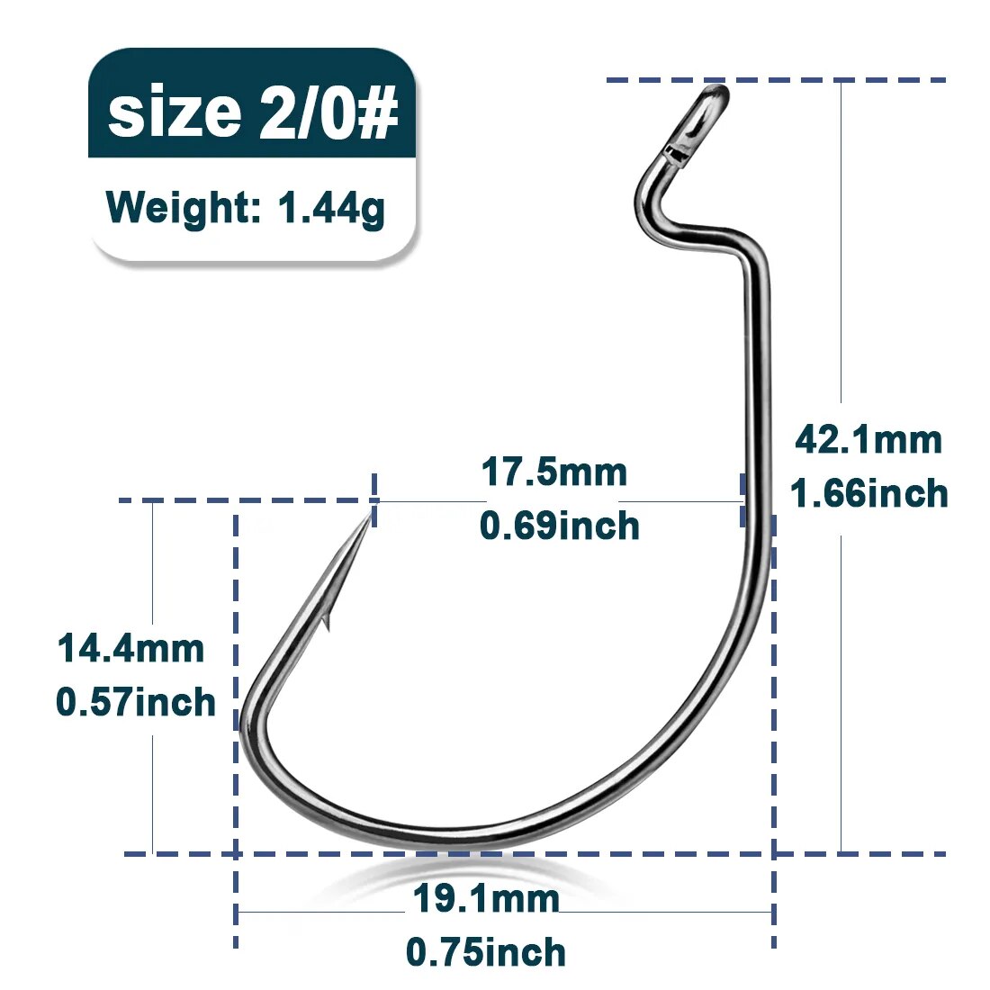 25Pcs EWG Hooks Bass Fishing Wide Gap Offset Worm Fishing Hooks Jig Carp Softjerk Texas Rig Hooks Saltwater Fishing Offset Hooks