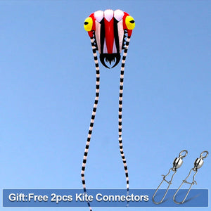 9KM Kite 2㎡ Trilobite Kite 7.45m Soft Inflatable Line Laundry Show Kite 30D Ripstop Nylon Fabric With Swivels & Bag