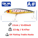 Load image into Gallery viewer, Fishing Lures Hard Minnow Baits 11cm/13.4g Topwater Hard Baits Jerkbait Swimbait Fishing Bass Walleye Lures Saltwater Freshwater
