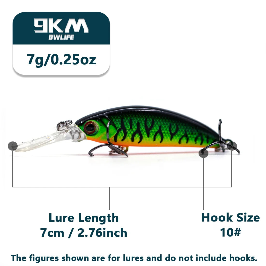 Hard Minnow Fishing Lures Deep Diving Crankbait Jerkbait Sinking Lures Treble Hooks Walleye Fishing Lures Life-Like Swimbait