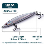 Load image into Gallery viewer, Sinking Pencil Fishing Lure 9~20g Hard Swimbaits Minnow Fishing Bait CrankBait Bass Redfish Trout Walleye Salmon Tackle 75~95mm
