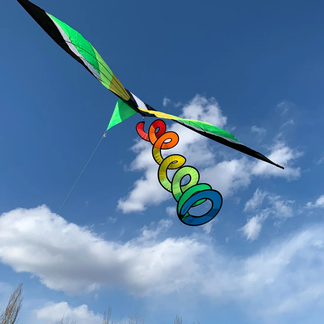 Rainbow Kite Tail Windsock Garden Decor