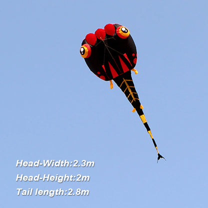 9KM 2㎡~8㎡ Pilot Lifter Tadpole Kite Single Line Soft Inflatable Line Laundry Show Kite Best 30D Ripstop Nylon Fabric