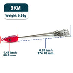 Lade das Bild in den Galerie-Viewer, Alabama Rig Umbrella Rigs for Bass Fishing Multi-Lure 5 Wire Rig Snap Trout Salmon Tackle Swivels Snap Fishing Freshwater 36.6cm
