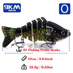 Lade das Bild in den Galerie-Viewer, Fishing Lures for Bass Multi Jointed Lifelike Swimbait Hard Bait Freshwater Slow Sinking Trout Walleye Pike Bass Fishing Lure
