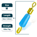 Load image into Gallery viewer, Carp Fishing Quick Change Swivels 15~30Pcs Fishing Line Connector Quick Link Snap Fishing Swivels for Fishing Accessories S#~L#
