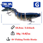 Lade das Bild in den Galerie-Viewer, Fishing Lures for Bass Trout Topwater Fishing Lure Multi Jointed Lifelike Swimbait Slow Sinking Hard Baits Freshwater Seawater
