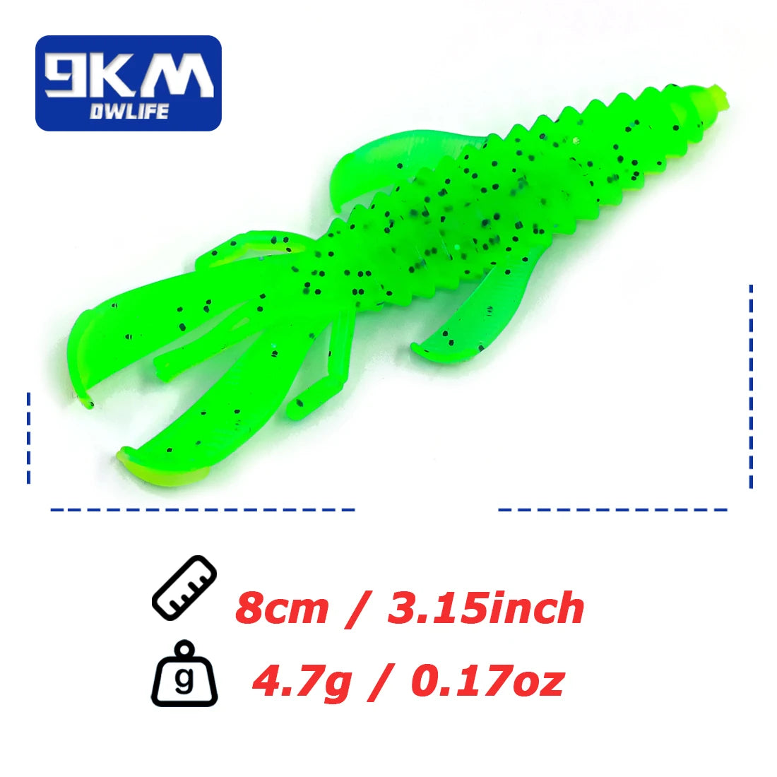 Swimbait Fishing Lures Creature Bait Soft Plastic Bass Fishing Lure Swimbaits Dragonfly Larva Lures Trout Panfish Walleye Perch