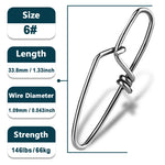 Lade das Bild in den Galerie-Viewer, 9KM Fishing Snap 50~200Pcs Fishing Clip Quick Fishing Lure Connector Stainless Steel Saltwater Fishing Interlock Snap Cross Lock
