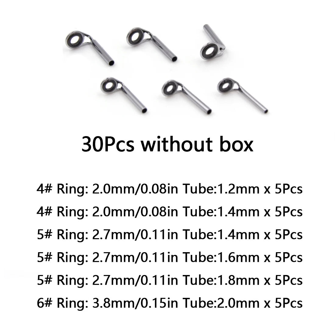 Fishing Rod Guides 30~130Pcs MKT Fishing Rod Tip Repair Kit Stainless Steel Rod Building Guide Freshwater Fishing Spinning Rings