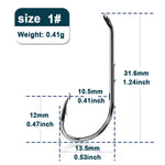 Lade das Bild in den Galerie-Viewer, 9KM Baitholder Fishing Hooks 50~200Pcs Live Bait Hook Barbed Shank Down Eye Offset Circle Hook Carp Fishing Jig Worm Hook Tackle
