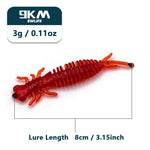 Load image into Gallery viewer, 10Pcs Dragonfly Larva Lures 3g Soft Silicone Lures Cicada Larva Soft Lure Freshwater Lifelike Larva Worm Bait Bass Trout Crappie

