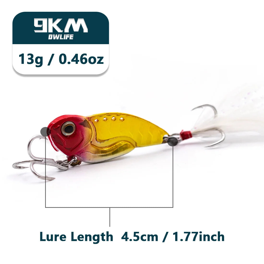 9KM Metal Fishing Spoons Long Cast Bait 8~13g Fishing Lures VIB Fishing Jig Set Hard Swimbait Spinner Blade Lure Bass Trout Pike