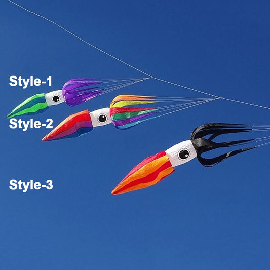 9KM 3m Squid Kite Line Laundry 30D Ripstop Nylon with Bag