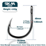 Load image into Gallery viewer, Fishing Live Bait Hooks 25~100Pcs Circle Hook Saltwater Fishing Hooks High Carbon Steel Non-offset Assist Hooks Bass Tuna Marlin
