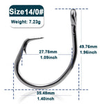 Load image into Gallery viewer, Saltwater Fishing Circle Hooks 25~100Pcs Giant Fishing Hook In-line Catfish Hooks Stainless Steel Shark &amp; Swordfish &amp;Tuna Hook
