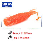 Lade das Bild in den Galerie-Viewer, Popper Worm Soft Bait Topwater Popper Bass Fishing Lures Swimbaits Dragonfly Larva Lures Freshwater Trout Panfish Catfish Perch
