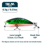 Load image into Gallery viewer, Mini Sinking Minnow Fishing Lures 6.5cm 3.9g Hard Bait Jerkbait Wobblers Fishing Lures Striper Pike Salmon Bass Fishing Tackle
